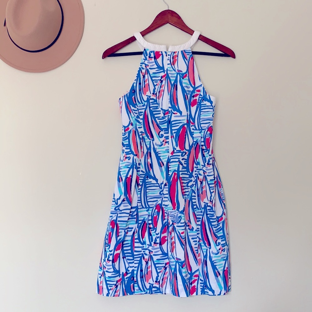Lilly Pulitzer pearl Resort white red right return sailboat shift dress
Size 2 - Picture 3 of 7